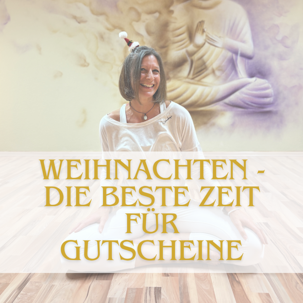Weihnachten Gutscheine verschenken Yoga Entspannung Klangschalen